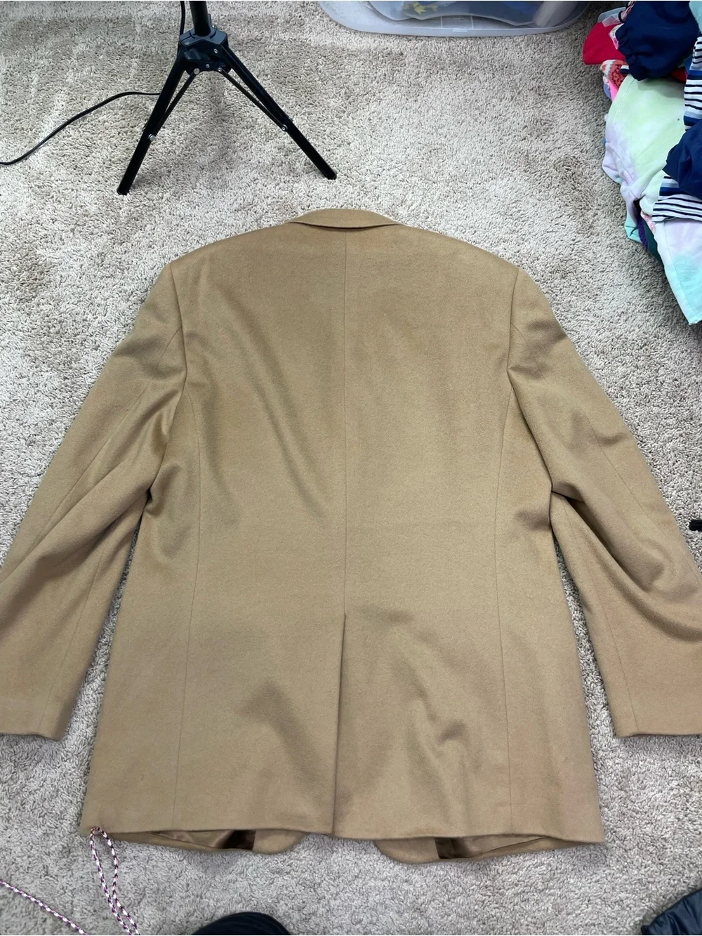 Vintage Marshall Field’s Tan Men's Sport Coat Blazer 100% Cashmere